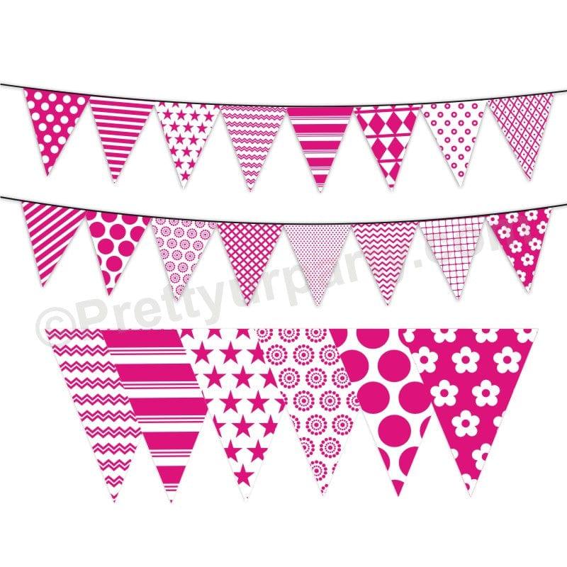 Pink Pattern Bunting BABY SHOWER Pretty UR Party Default Title