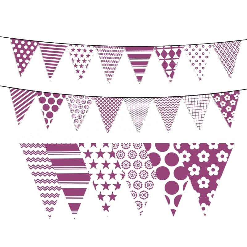 Purple Pattern Bunting