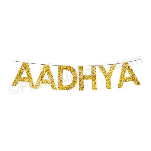 Name Bunting - Gold ALL PARTY SUPPLIES Pretty UR Party