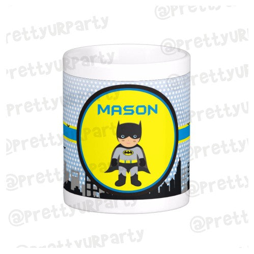 Personalised Batman Inspired Pen/Pencil Holder PERSONALISED Pretty UR Party
