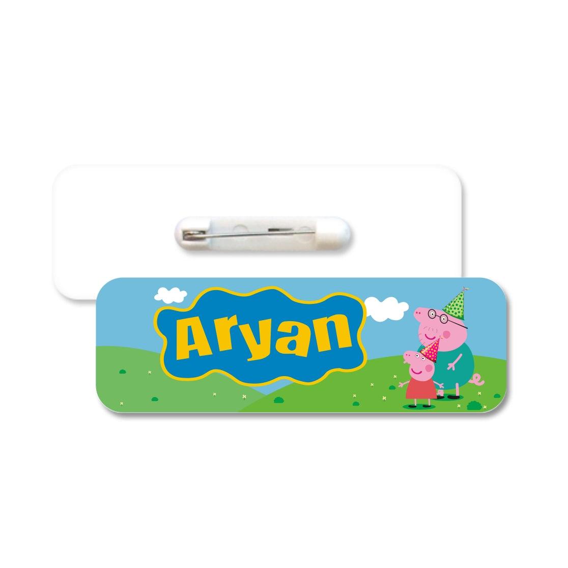 Peppa Pig Badge / Name Tag PERSONALISED Pretty UR Party