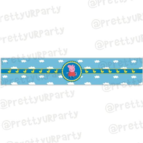 Peppa pig Inspired Wrist Bands - Pack of 10 THEME PARTIES Pretty UR Party Default Title