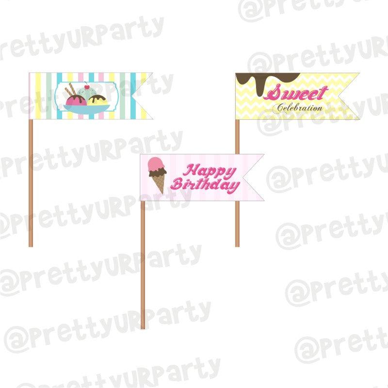 Ice Cream Theme Picks THEME PARTIES Pretty UR Party Default Title