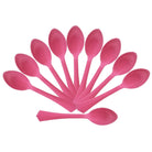 Light Pink Plastic Spoons - Pack of 10 THEME PARTIES Pretty UR Party