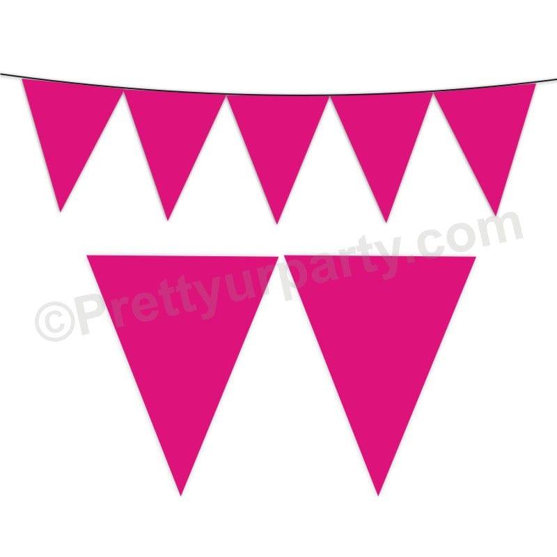 Pink Plain Bunting BABY SHOWER Pretty UR Party Default Title