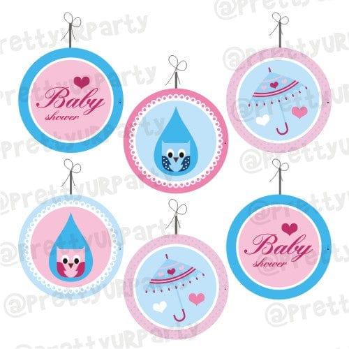 Pink and Blue Danglers BABY SHOWER Pretty UR Party