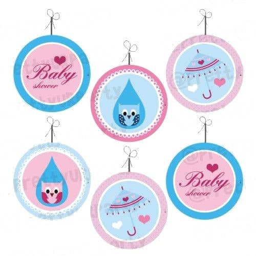 Pink and Blue Danglers