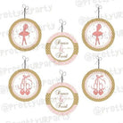 Pink and Gold Ballet Danglers THEME PARTIES Pretty UR Party Default Title