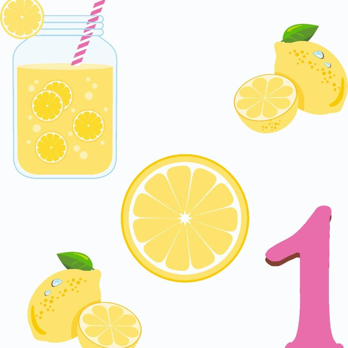 Pink Lemonade 1st Birthday Theme Cutouts ALL PARTY SUPPLIES Pretty UR Party
