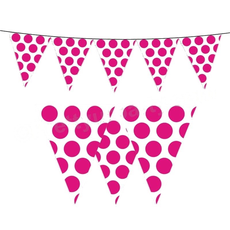 Pink Polka Dots Bunting