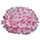 Pink Polka Dot Tissue Paper Pom Poms 12" DECORATIONS Pretty UR Party