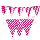 Pink Stripes Bunting BABY SHOWER Pretty UR Party Default Title