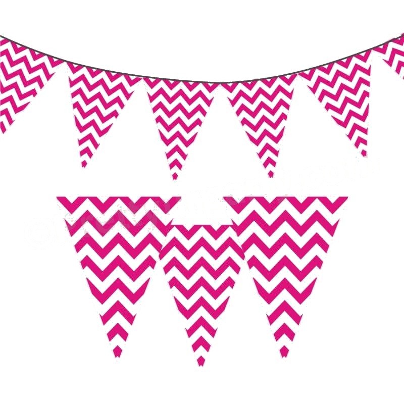 Pink Chevron Bunting