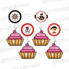 Pirate Cupcake / Food Toppers THEME PARTIES Pretty UR Party