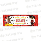 Personalized Pirate Birthday Banner 30in ALL PARTY SUPPLIES Pretty UR Party