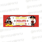 Personalized Pirate Birthday Banner 30in ALL PARTY SUPPLIES Pretty UR Party Default Title
