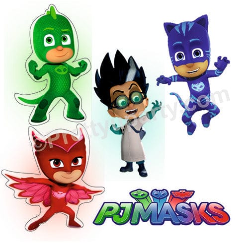 PJ Masks Theme Cutouts THEME PARTIES Pretty UR Party