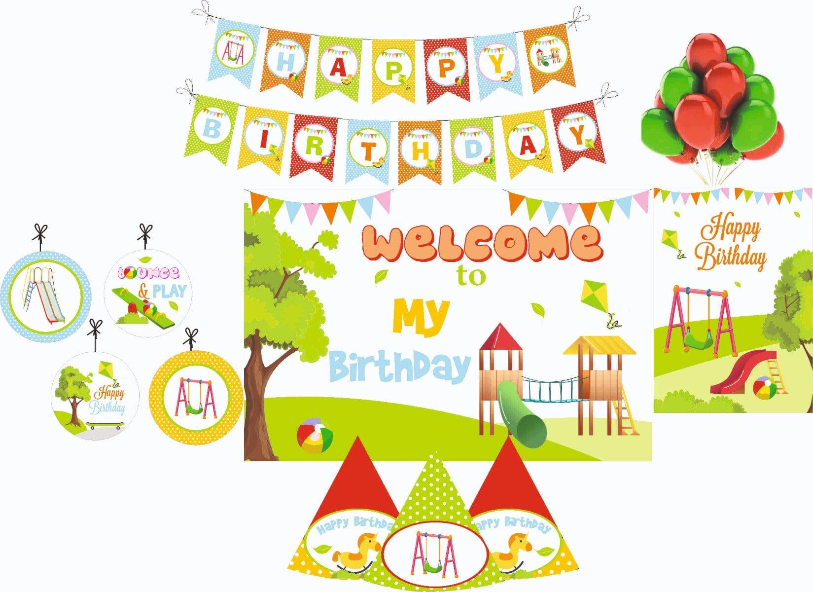 Play Ground Decorations Package - 70 pieces Combo BIRTHDAYS Pretty UR Party Default Title