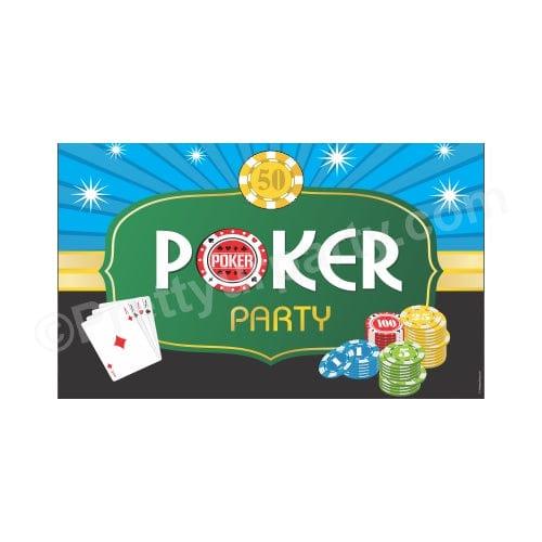 Poker Party Theme Backdrop PERSONALISED Pretty UR Party Default Title