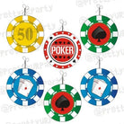 Poker Danglers ALL PARTY SUPPLIES Pretty UR Party Default Title
