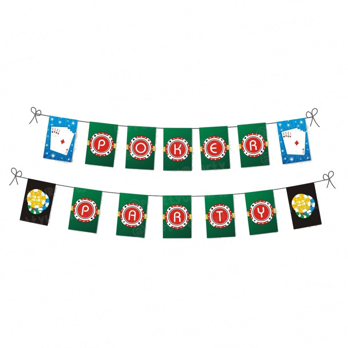 Poker Theme Bunting