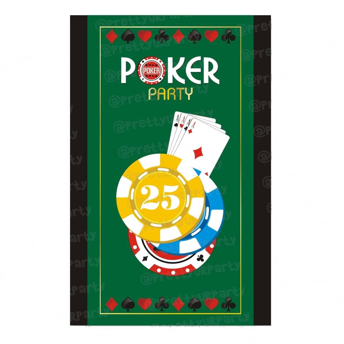 Poker Centerpieces - Pack of 2
