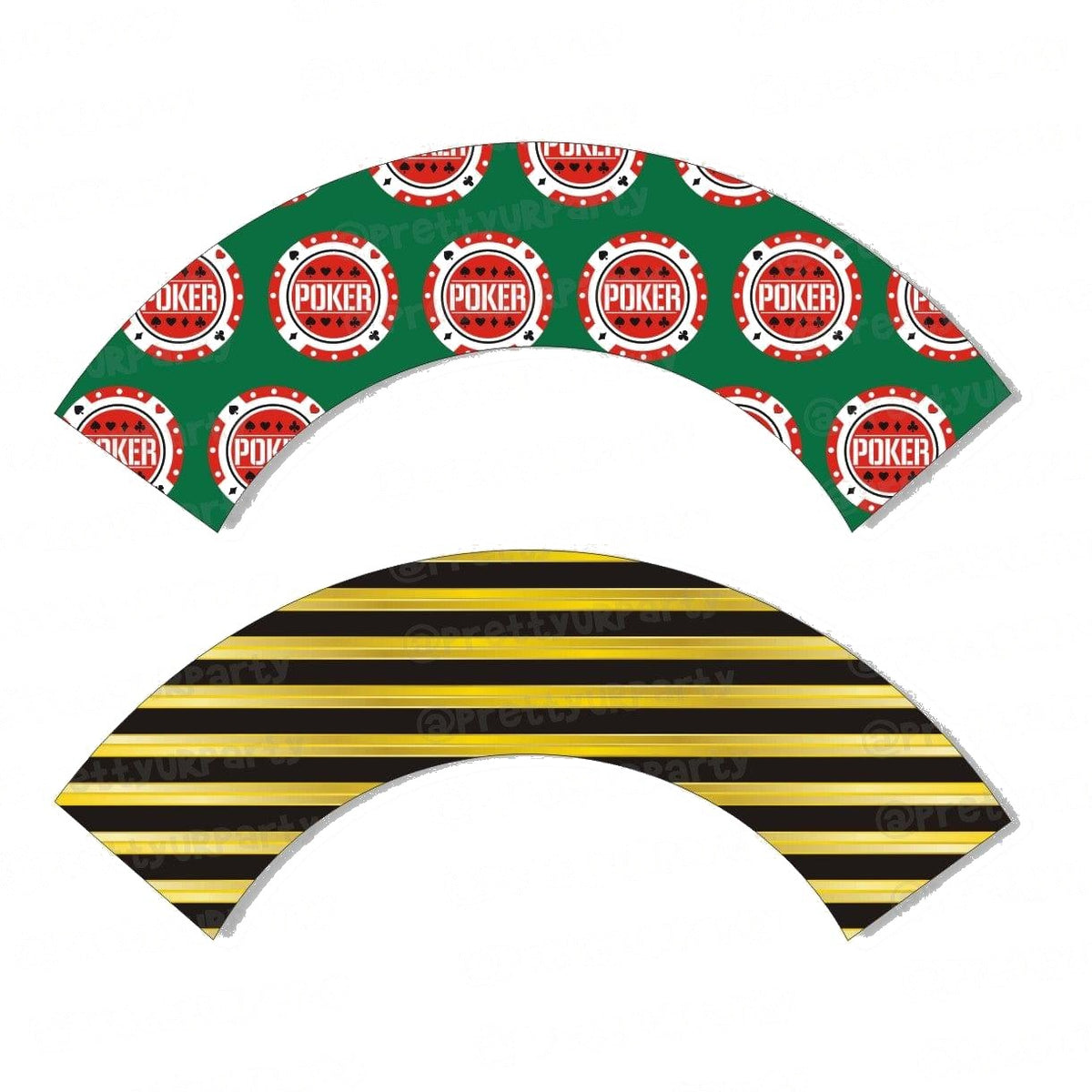Poker Cupcake Wrappers