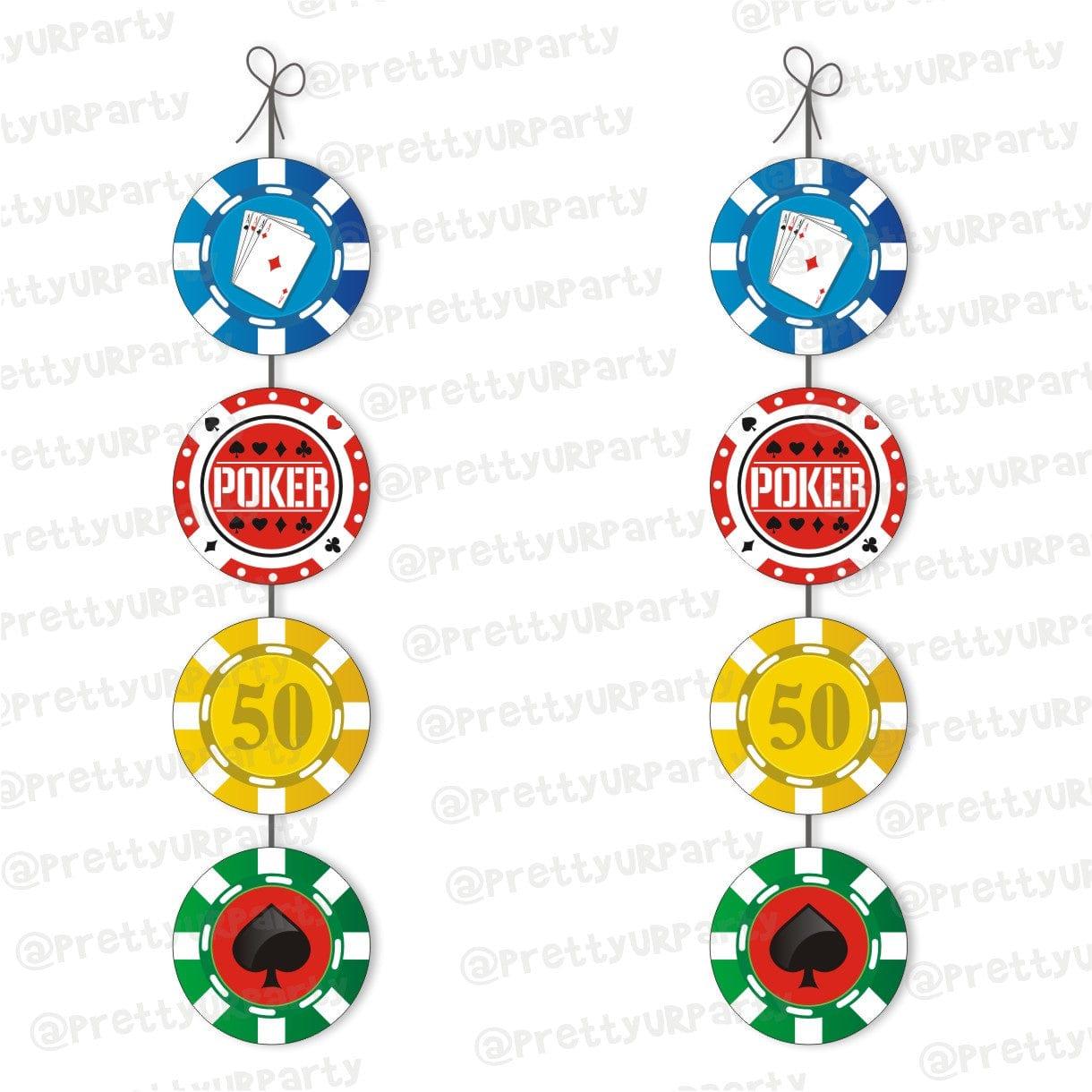 Poker Danglers ALL PARTY SUPPLIES Pretty UR Party