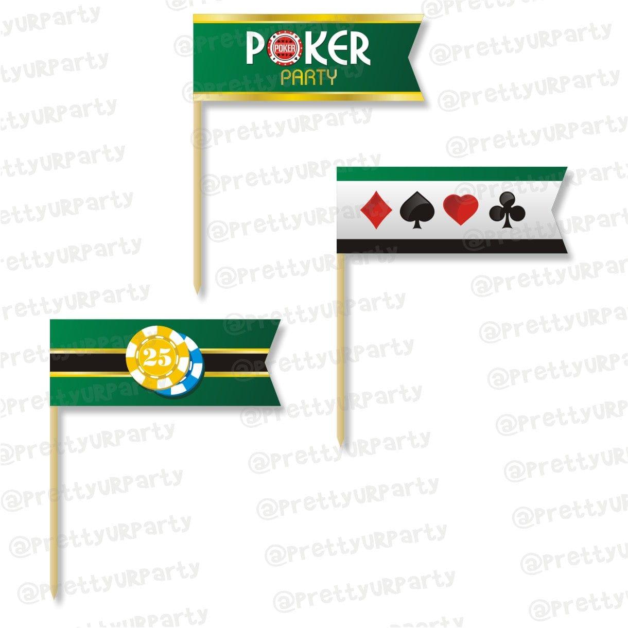 Poker Theme Picks ALL PARTY SUPPLIES Pretty UR Party