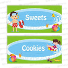 Under the Sea Food Labels / Buffet Table Cards THEME PARTIES Pretty UR Party