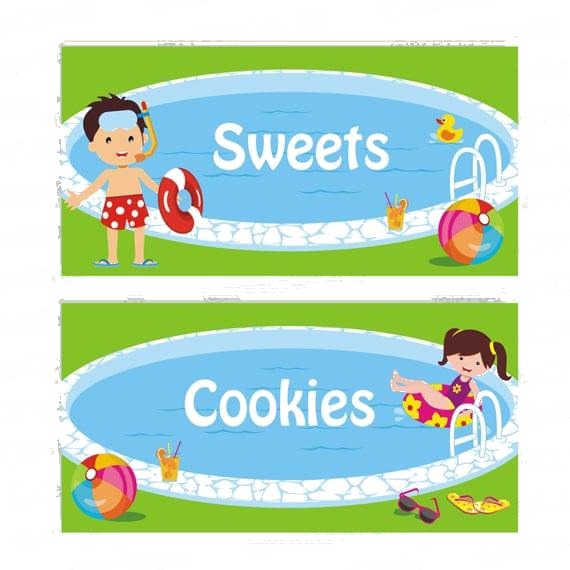 Under the Sea Food Labels / Buffet Table Cards — image 2