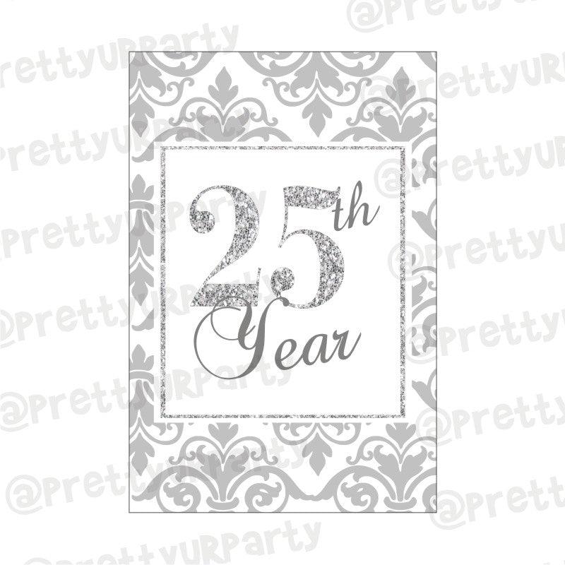 25th Anniversary Poster 01 ALL PARTY SUPPLIES Pretty UR Party