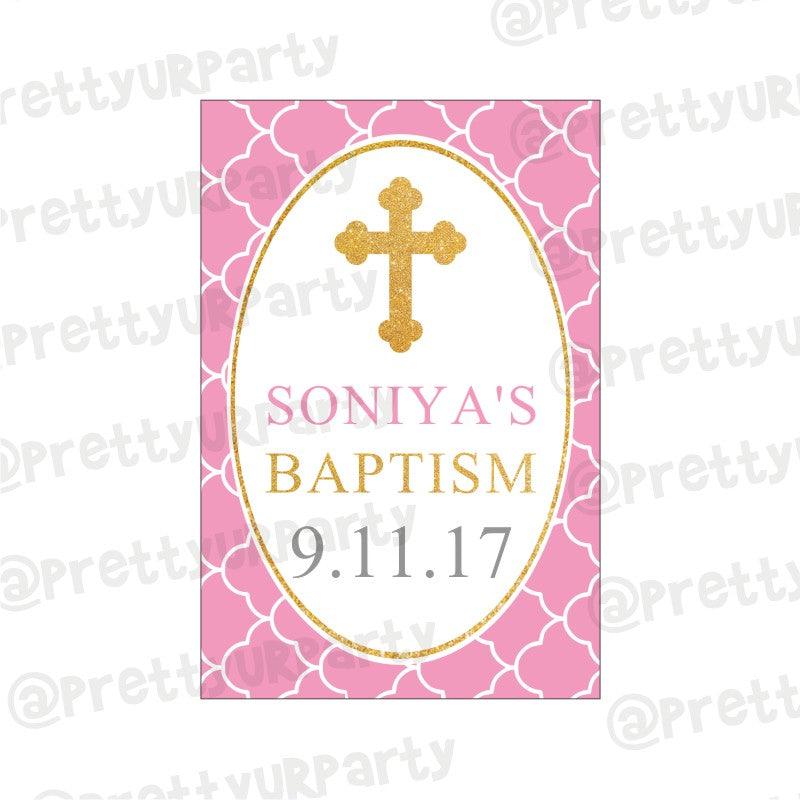 Baptism Pink Poster 01 ALL PARTY SUPPLIES Pretty UR Party