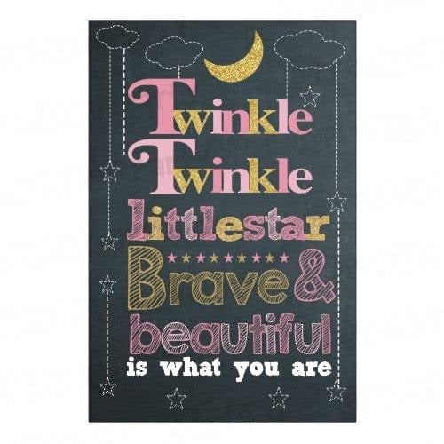 Twinkle Twinkle Little Star Pink Poster 02