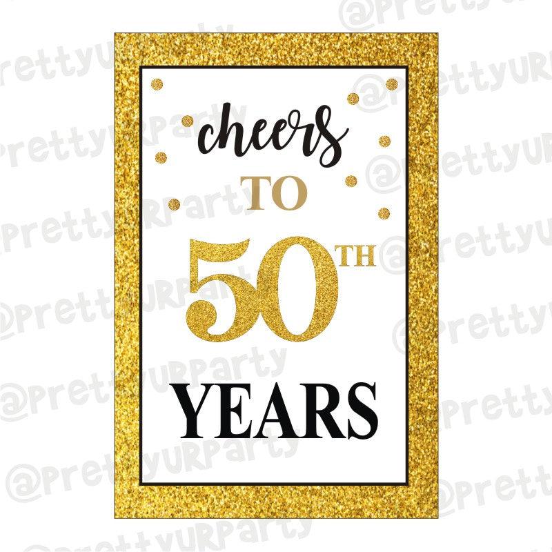 50th Birthday Poster 03 THEME PARTIES Pretty UR Party 30th Birthday