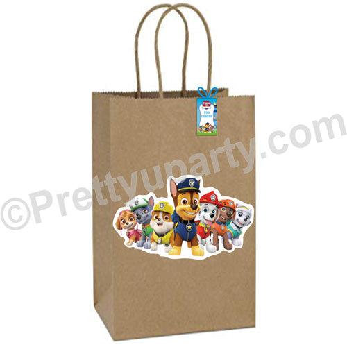 Paw Patrol Blue Theme Gift Bags - Pack of 10 ACCESSORIES Pretty UR Party