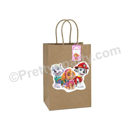 Paw Patrol gift bags PRETTY UR PARTY