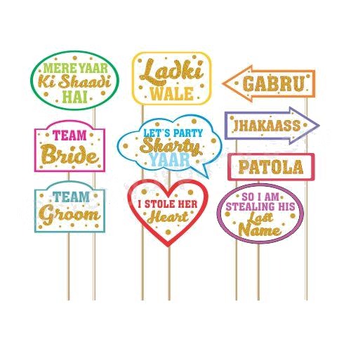 Bridal Shower Photo Booth Props