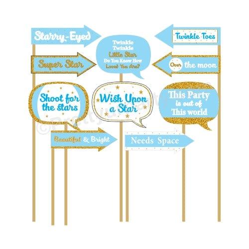 Twinkle Twinkle Little Star Boy Photo Prop THEME PARTIES Pretty UR Party