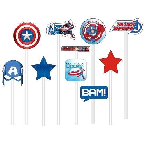 Captain America Photo Booth Prop ACCESSORIES Pretty UR Party