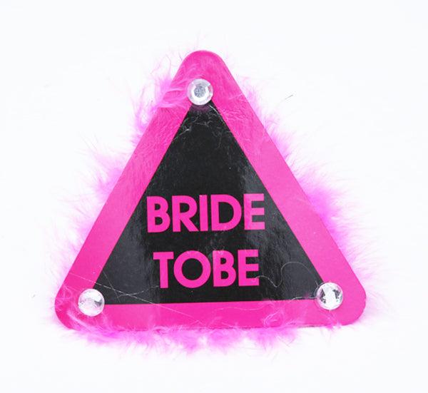 Bride To Be Badges With Furr ALL PARTY SUPPLIES Pretty UR Party