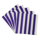Purple Striped Paper Napkins - pack of 10 THEME PARTIES Pretty UR Party