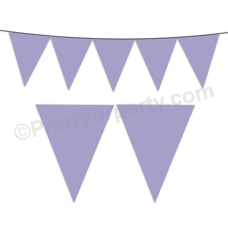 Purple Plain Bunting BABY SHOWER Pretty UR Party Default Title
