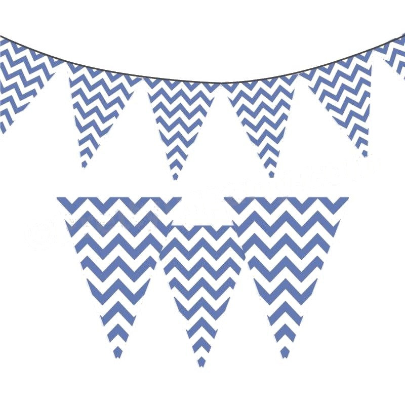 Purple Chevron Bunting