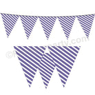 Purple Stripes Bunting BABY SHOWER Pretty UR Party Default Title