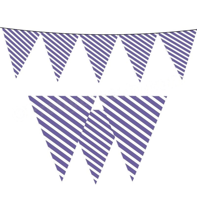 Purple Stripes Bunting