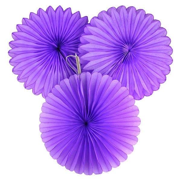 Purple Tissue Paper Fans ALL PARTY SUPPLIES Pretty UR Party
