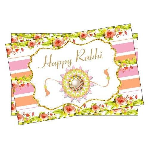Pink and Orange Floral Rakhi Theme Table Mats ALL PARTY SUPPLIES Pretty UR Party Default Title