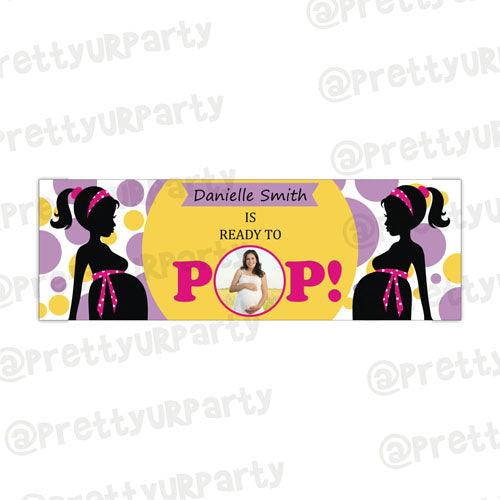 Personalized Ready To Pop Birthday Banner 30in ALL PARTY SUPPLIES Pretty UR Party
