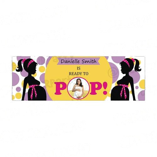Personalized Ready To Pop Birthday Banner 30in — image 2